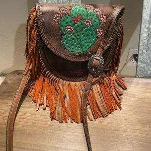 Double J Saddlery cactus saddle bag